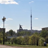 Останкинская башня и скульптура Мухиной