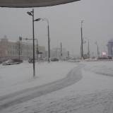 Сухаревская площадь в снегу