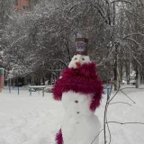Модный снеговик